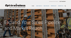 Desktop Screenshot of optinwireless.com